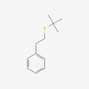 molecular formula C12H18S B14535978 Benzene, [2-[(1,1-dimethylethyl)thio]ethyl]- CAS No. 62252-51-1