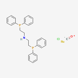 molecular formula C29H30ClNOP2Ru B1453606 carbon monoxide;chlororuthenium;2-diphenylphosphanyl-N-(2-diphenylphosphanylethyl)ethanamine CAS No. 1295649-40-9