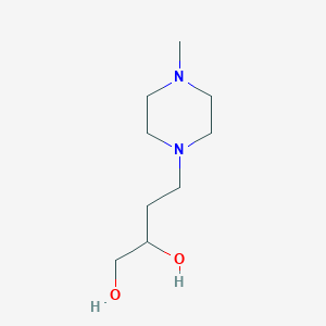 molecular formula C9H20N2O2 B145361 4-(4-Methylpiperazin-1-YL)butane-1,2-diol CAS No. 132132-21-9
