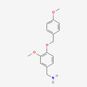 3-Methoxy-4-(4-methoxybenzyloxy)-benzylamine