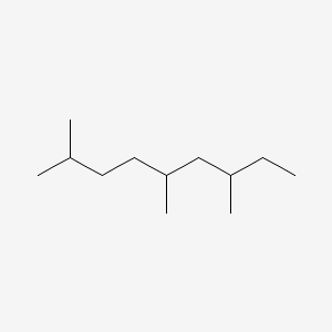molecular formula C12H26 B14536116 2,5,7-Trimethylnonane CAS No. 62184-14-9
