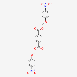 molecular formula C22H16N2O10 B14536123 Bis[(4-nitrophenoxy)methyl] benzene-1,4-dicarboxylate CAS No. 62153-81-5