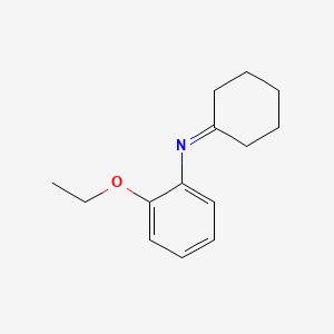 molecular formula C14H19NO B14536195 N-(2-Ethoxyphenyl)cyclohexanimine CAS No. 62049-87-0
