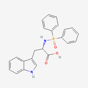 molecular formula C23H21N2O3P B14536220 N-(Diphenylphosphoryl)-L-tryptophan CAS No. 62056-81-9