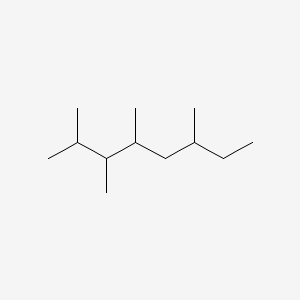molecular formula C12H26 B14536305 2,3,4,6-Tetramethyloctane CAS No. 62199-28-4