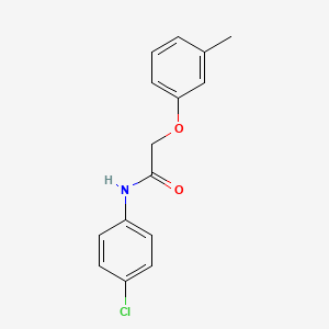 molecular formula C15H14ClNO2 B14536308 N-(4-chlorophenyl)-2-(3-methylphenoxy)acetamide CAS No. 62095-54-9