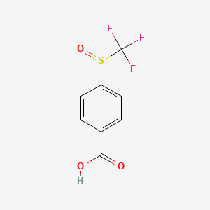 molecular formula C8H5F3O3S B1453631 4-Trifluoromethanesulfinylbenzoic acid CAS No. 948-39-0