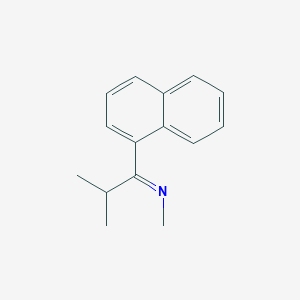 molecular formula C15H17N B14536320 Methanamine, N-[2-methyl-1-(1-naphthalenyl)propylidene]-, (Z)- CAS No. 62439-73-0
