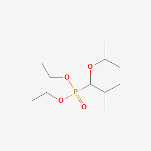 molecular formula C11H25O4P B14536387 Diethyl {2-methyl-1-[(propan-2-yl)oxy]propyl}phosphonate CAS No. 62456-43-3