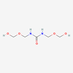 molecular formula C5H12N2O5 B14536392 N,N'-Bis[(hydroxymethoxy)methyl]urea CAS No. 62174-78-1