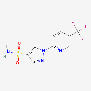 1-[5-(Trifluoromethyl)pyridin-2-yl]-1H-pyrazole-4-sulfonamide