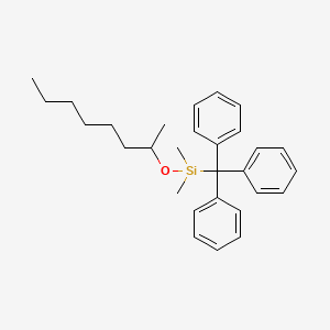 molecular formula C29H38OSi B14536495 Dimethyl[(octan-2-yl)oxy](triphenylmethyl)silane CAS No. 62092-89-1