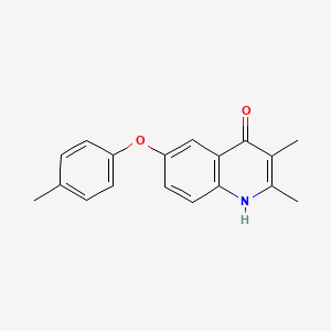 molecular formula C18H17NO2 B1453652 2,3-Dimethyl-6-(4-methylphenoxy)-1,4-dihydroquinolin-4-one CAS No. 1178722-67-2