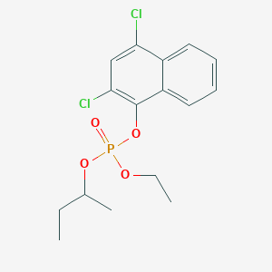 molecular formula C16H19Cl2O4P B14536535 Butan-2-yl 2,4-dichloronaphthalen-1-yl ethyl phosphate CAS No. 61911-66-8
