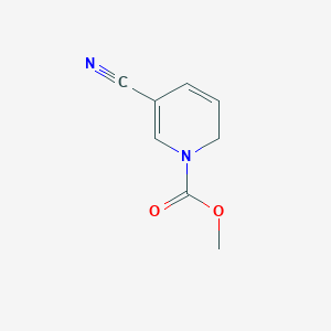 molecular formula C8H8N2O2 B14536567 Methyl 5-cyanopyridine-1(2H)-carboxylate CAS No. 62218-42-2