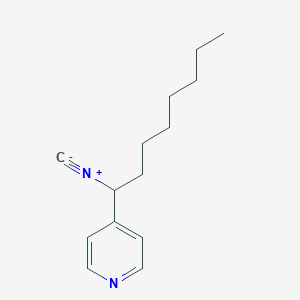 molecular formula C14H20N2 B14536620 4-(1-Isocyanooctyl)pyridine CAS No. 62398-32-7