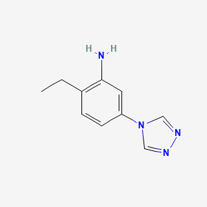 2-Ethyl-5-(4H-1,2,4-triazol-4-YL)aniline
