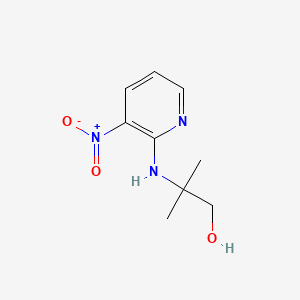 molecular formula C9H13N3O3 B1453667 2-Methyl-2-((3-nitropyridin-2-yl)amino)propan-1-ol CAS No. 664972-87-6