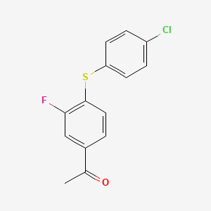 1-{4-[(4-Chlorophenyl)thio]-3-fluorophenyl}ethanone