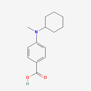 4-[Cyclohexyl(methyl)amino]benzoic acid