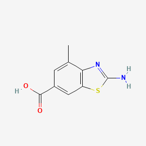 2-Amino-4-methyl-1,3-benzothiazole-6-carboxylic acid