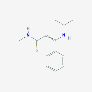 molecular formula C13H18N2S B14536840 N-Methyl-3-phenyl-3-[(propan-2-yl)amino]prop-2-enethioamide CAS No. 62398-67-8