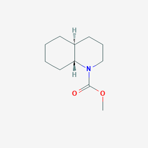 molecular formula C11H19NO2 B14536869 Methyl (4aS,8aR)-octahydroquinoline-1(2H)-carboxylate CAS No. 62008-48-4