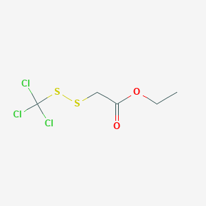 molecular formula C5H7Cl3O2S2 B14536895 Ethyl [(trichloromethyl)disulfanyl]acetate CAS No. 61915-55-7