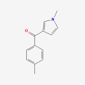 molecular formula C13H13NO B14536923 Methanone, (4-methylphenyl)(1-methyl-1H-pyrrol-3-yl)- CAS No. 62128-43-2