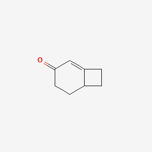 molecular formula C8H10O B14536930 Bicyclo[4.2.0]oct-1-en-3-one CAS No. 62064-96-4