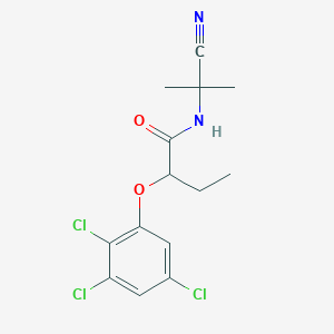 molecular formula C14H15Cl3N2O2 B14536948 N-(2-Cyanopropan-2-yl)-2-(2,3,5-trichlorophenoxy)butanamide CAS No. 62047-33-0