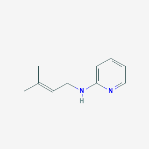 molecular formula C10H14N2 B14536950 N-(3-Methylbut-2-en-1-yl)pyridin-2-amine CAS No. 62327-66-6
