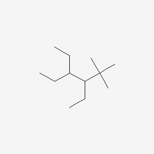 molecular formula C12H26 B14536976 3,4-Diethyl-2,2-dimethylhexane CAS No. 62199-89-7