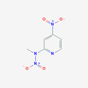 molecular formula C6H6N4O4 B145370 N-Methyl-N-(4-nitropyridin-2-yl)nitramide CAS No. 131524-19-1