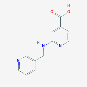 molecular formula C12H11N3O2 B1453704 2-[(3-Pyridinylmethyl)amino]isonicotinic acid CAS No. 1036599-81-1