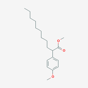 molecular formula C19H30O3 B14537044 Methyl 2-(4-methoxyphenyl)undecanoate CAS No. 62425-31-4