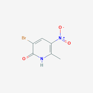 molecular formula C6H5BrN2O3 B1453705 3-Bromo-6-methyl-5-nitropyridin-2-ol CAS No. 874493-25-1