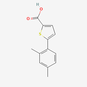 molecular formula C13H12O2S B1453708 5-(2,4-Dimethylphenyl)thiophene-2-carboxylic acid CAS No. 1038729-21-3