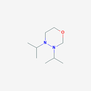 molecular formula C9H20N2O B14537088 3,4-Di(propan-2-yl)-1,3,4-oxadiazinane CAS No. 62404-54-0