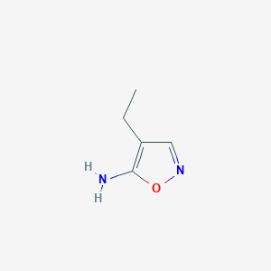 molecular formula C5H8N2O B1453716 4-Ethyl-1,2-oxazol-5-amine CAS No. 1249965-64-7