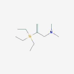 molecular formula C11H25NSi B14537163 N,N-Dimethyl-2-(triethylsilyl)prop-2-en-1-amine CAS No. 62164-13-0