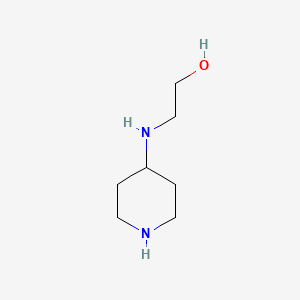 molecular formula C7H16N2O B1453721 Ethanol, 2-(4-piperidinylamino)- CAS No. 875229-91-7