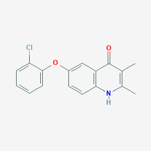 molecular formula C17H14ClNO2 B1453723 6-(2-Chlorophenoxy)-2,3-dimethyl-1,4-dihydroquinolin-4-one CAS No. 1184643-06-8