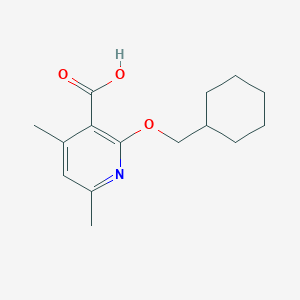 2-(Cyclohexylmethoxy)-4,6-dimethylpyridine-3-carboxylic acid