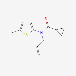 molecular formula C12H15NOS B14537427 N-(5-Methylthiophen-2-yl)-N-(prop-2-en-1-yl)cyclopropanecarboxamide CAS No. 62187-72-8