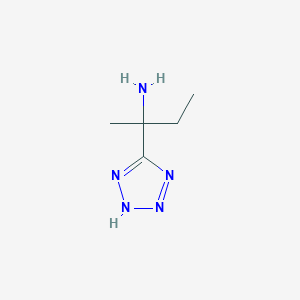 molecular formula C5H11N5 B1453747 2-(1h-Tetrazol-5-yl)butan-2-amine CAS No. 1251274-21-1
