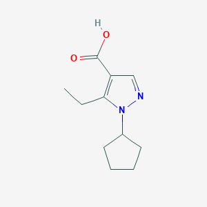 1-cyclopentyl-5-ethyl-1H-pyrazole-4-carboxylic acid