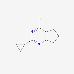 4-chloro-2-cyclopropyl-5H,6H,7H-cyclopenta[d]pyrimidine