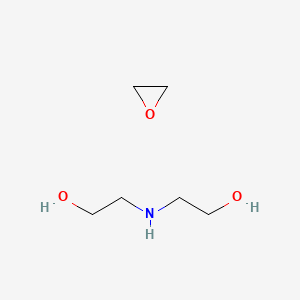 molecular formula C6H15NO3 B14537553 2-(2-Hydroxyethylamino)ethanol;oxirane CAS No. 62476-52-2