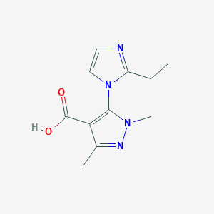 5-(2-ethyl-1H-imidazol-1-yl)-1,3-dimethyl-1H-pyrazole-4-carboxylic acid